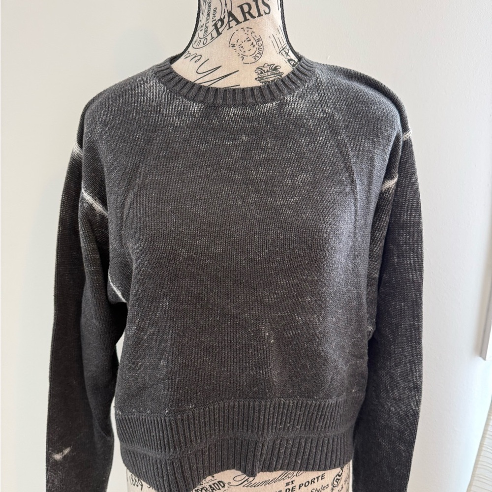lululemon athletica Distressed Black Neck Sweater